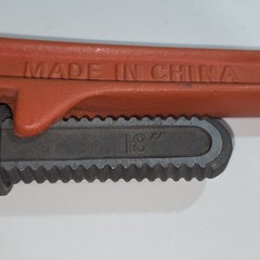 18 Inch End Pipe Wrench Orange Industrial Heavy Duty Made in China