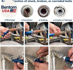 Broken Pipe Extractor Tool, Screw Extractor Set for Pipe Wrench, Faucet Removal
