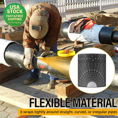 Flexible Pipe Measuring Tool 4 Piece Set 1 to 48 Inches Industrial Grade Ruler