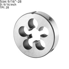 9/16&Prime;-28 UN Tap and Die Set Right Hand, 9/16 x 28 UN Machine Thread