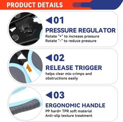 Ratcheting Wire Crimper for JST Molex TE Connectors &ndash; 24-10 AWG (0.25-6mm&sup2;)