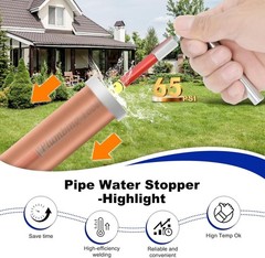 High Efficiency 2062 Plumbing Plug Kit for 1/2&Prime;, 3/4&Prime;, & 1&Prime; Water Line Fixes