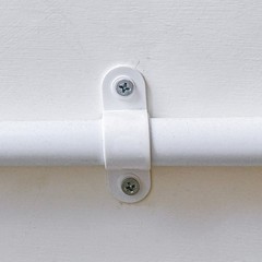 6Pcs PVC Pipe Straps, 50mm(2&Prime;) Plastic 2 Holes PVC Pipe Mounting Bracket