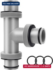 Pool Hose Connector for Leak-Proof Dual Seal and Stable Water Flow, 1.5&Prime; to 1.5&Prime;
