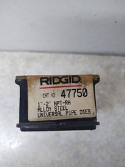 RIDGID 47750 1-2&Prime; NPT Universal Pipe Dies Right Hand USA Made Pack Of 4 NOS
