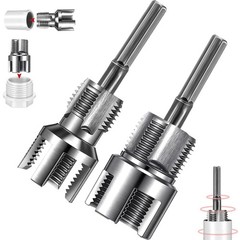 Otoolling Pipe Thread Cutting Tool Integrated Internal & 2 Sizes, Silver