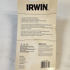 IRWIN IRHT81735 Screw Feed Pipe Cutter 2-1/8 in (53.98mm) Copper PVC Tubing