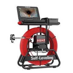 50M Drain Sewer Camera Inspection Camera Counter 512HZ Self leveling 7mm Cable
