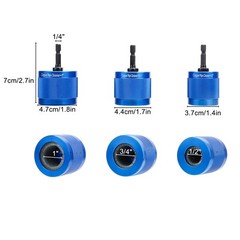 3x Copper Pipe Cleaner Drill Set 1/2&Prime; 3/4&Prime; 1&Prime; Metal Tube Plumber Cleaning Tool