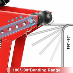 12 Ton Pipe Bender Manual Hydraulic Piping Bending 1/2 In Tube Exhaust Tools