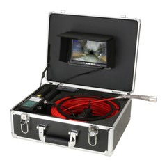 30M Drain Sewer Camera 1080P 7inch Monitor 16GB Pipe Inspection Video Camera