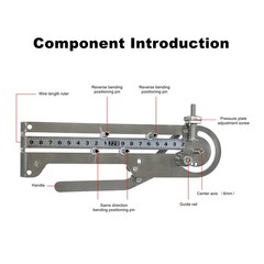 Portable Wire Bender Stainless Steel Electrical Bending Jig Max 16.4mm Cable