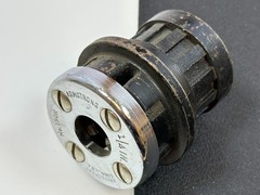 NEW Armstrong USA Pipe Threader Die Head No. 190R SAE 1/4&Prime; w/ Chrome Bevel Head