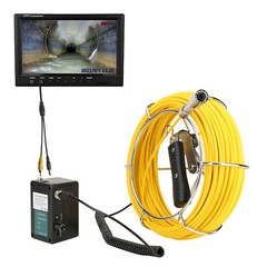 1000TVL Drain Sewer Camera 512hz Self-leveling DVR Pipe Inspection Camera 20m