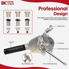 945TH-BPD 45&deg; Manual Rotary Flaring Tool for Soft Metal Tubing Used With Copper