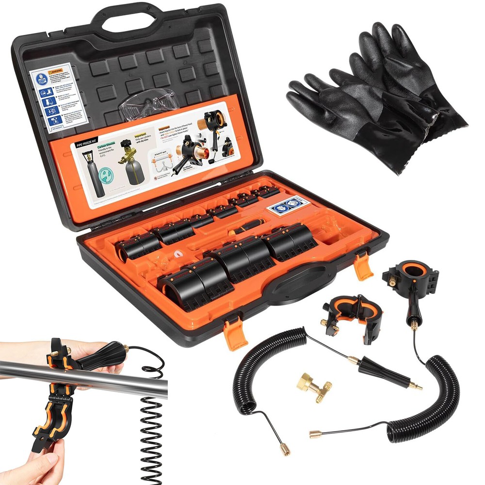 CST2 General Cold-Shot Pipe Freeze Kit Quickly Freezes Pipes 1/8&Prime;-2&Prime; (10mm-60mm)