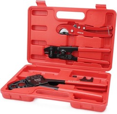 IWS-1807CN PEX Crimping Tool Kit W/ PEX Crimpers PEX Tubing Cutter Copper Ring