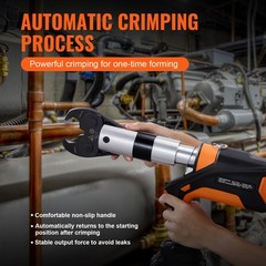 1/2&Prime; &ndash; 2&Prime; 18V Pro Press Tool with Brushless Motor & 6 Pro Press Jaws