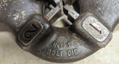 Ridgid 500B 1/4 to 1&Prime; Quick Opening Bolt Threading Die Head W/ Installed Dies