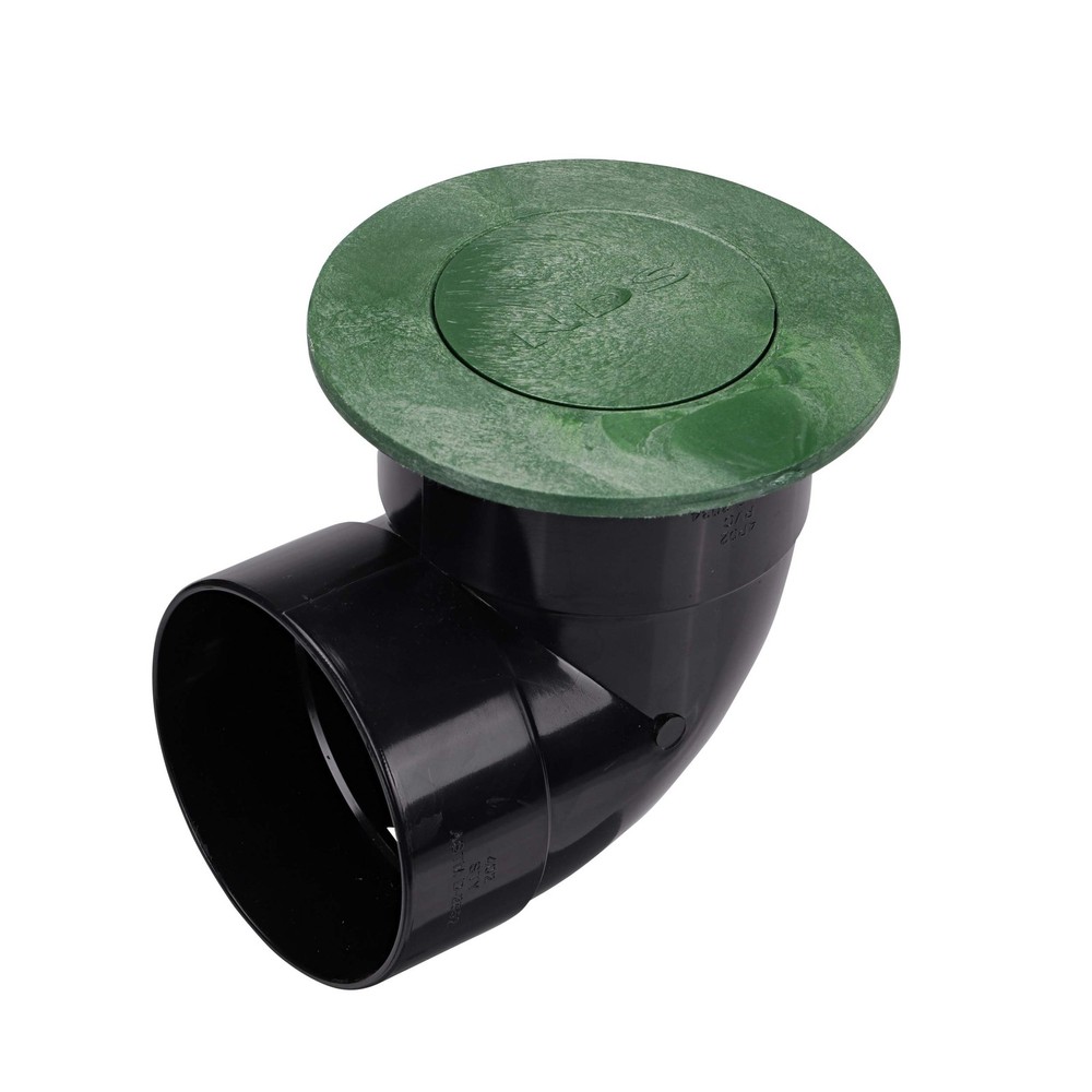 NDS 422G Pop-Up Drainage Emitter with Elbow fits 4-Inch 4 Inch, Green Plastic