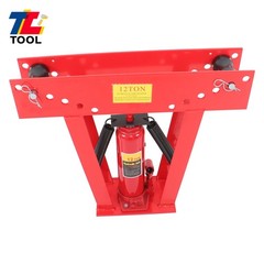 Copper Exhaust Pipe Bender Manual Hydraulic Tubing Bender With 6 Dies 12 Ton
