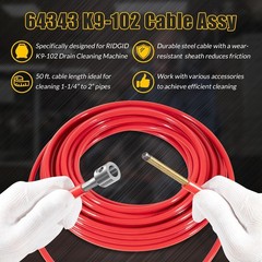 For Ridgid K9-102 Assembly, FlexShaft 64343 Cable 1/4 in. x 50 ft DeadCore