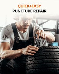 HeavyDuty Tire Repair Kit 68 Pcs for Car Motorcycle ATV Truck Tractor