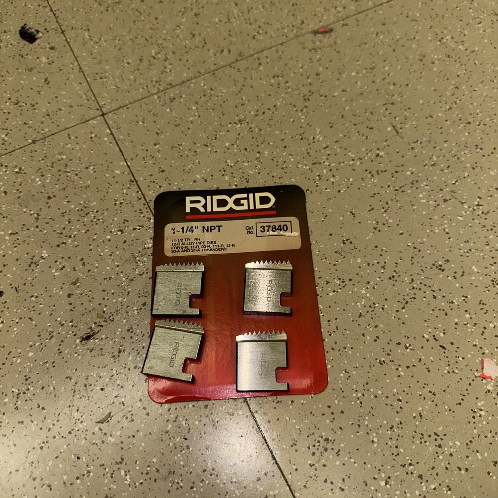 RIDGID 37830 3/4&Prime; NPT PIPE THREADER DIE SET FOR OO-R 11-R 12-R THREADER NEW