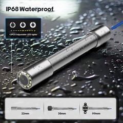 Sewer Pipe Inspection Camera 5 inch 30M Cable Drain Sewer Pipeline Endoscope