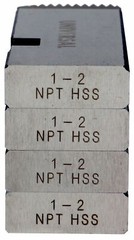 Toledo Pipe 47765 1/2-3/4&Prime; 47770 1&Prime;-2&Prime; HSS RH NPT Pipe Dies fits RIDGID&reg; 811A&hellip;