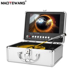 25M Sewer Pipe Inspection Camera with DVR Drain Industrial Endoscope 9&Prime; Monitor