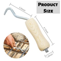 10 Pack Rebar Wire Twister, Pull Tie Twister Tool with Ergonomic Wooden Handl&hellip;