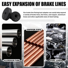7PCS Brake Line Flaring Tool Kit Flare Adapter,3/16&Prime;,1/4&Prime;,3/8&Prime;,5/16&Prime;,1/2&Prime;,5/8&hellip;