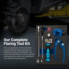 Capri Tools 3/16 in. Double Flaring Tool Kit for Brake Lines 3/16&Prime; SAE (4.75 &hellip;