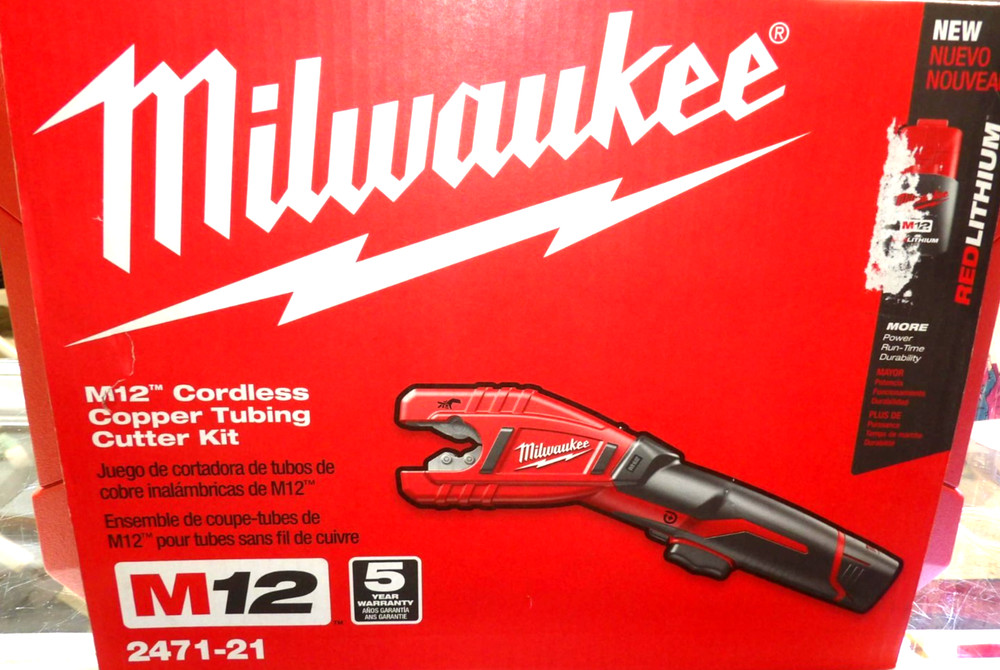 Milwaukee 2471-21 12v Copper Tubing Cutter Kit ~ NEW