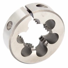 DRILL AMERICA DWTH1-836LH 8&Prime;-36 UNF X 1&Prime; OD HSS Left Round Adjustable Die