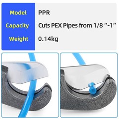 Single Stroke Plastic Pipe And Tubing Cutter 1/8inch To 15/8inch