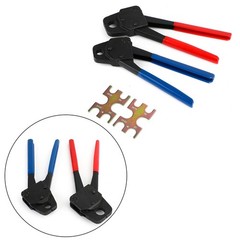 2 Pex Crimper 3/4&Prime;And 1/2&Prime; Plumbing Crimping Gonogo Set Angle Gauge Tools Combo