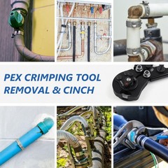2 IN 1 Ratchet PEX Crimping Tool Kit &ndash; Cinch and Remove Dual Function Suitabl&hellip;