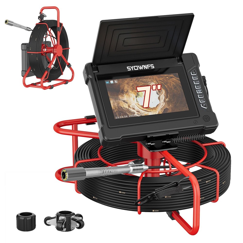 Sewer Camera 66ft 20M 7 Rainproof IPS DVR Recorder