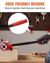VEVOR Ratchet Pipe Threader Kit with 6 Dies, 1/4&Prime; NPT to 1-1/4&Prime; NPT&hellip;