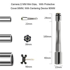 50M Pipe Inspection Camera HD1200 TVL Drain Sewer Camera 9&Prime; LCD Monitor