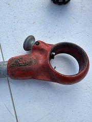 Ridgid 00-R Pipe Threader Die Head Ratchet & Handle And 1/2&rdquo; Die