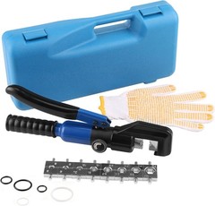 Stainless Steel Cable Crimper Hex Lug Tool for 1/8&Prime; and 3/16&Prime; Rope | Hydraulic s