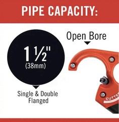 Ridgid 1-1/4 in. AND 1-1/2 in. PTEC 3000 Versatile Thin Wall Tubing Pipe Cutter
