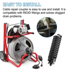 GGTE Upgraded 91037 Cable Repair Coupling for RIDGID Drain Cleaner, 3/8-Inch &hellip;