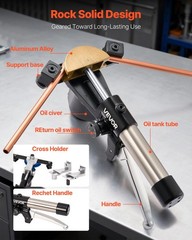VEVOR Hydraulic Tubing Bender Kit Pipe Bender Forward Reverse Color Aluminium
