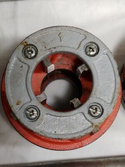 6 Piece Die Set Manual Ratchet Pipe Threader 1/2 to 2 inch with case