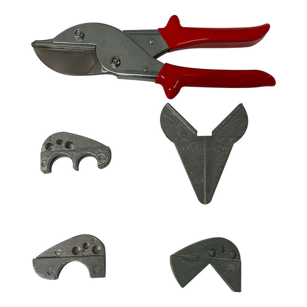 5 Pcs Multi-Functional Pipe Cutter Interchangeable Anvils Forged Steel Blade PVC