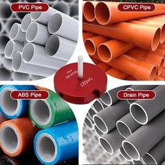 PPR400 PVC Pipe Reamer 4 Inch Head Aluminum 3/8-Inch Hex Shaft for Water Lines